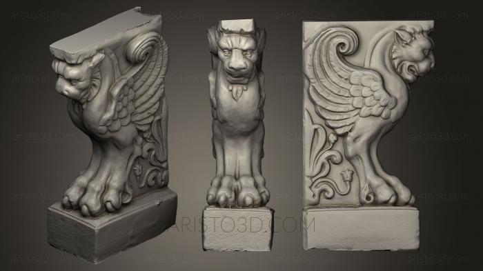 Figurines of griffins and dragons (STKG_0055) 3D model for CNC machine
